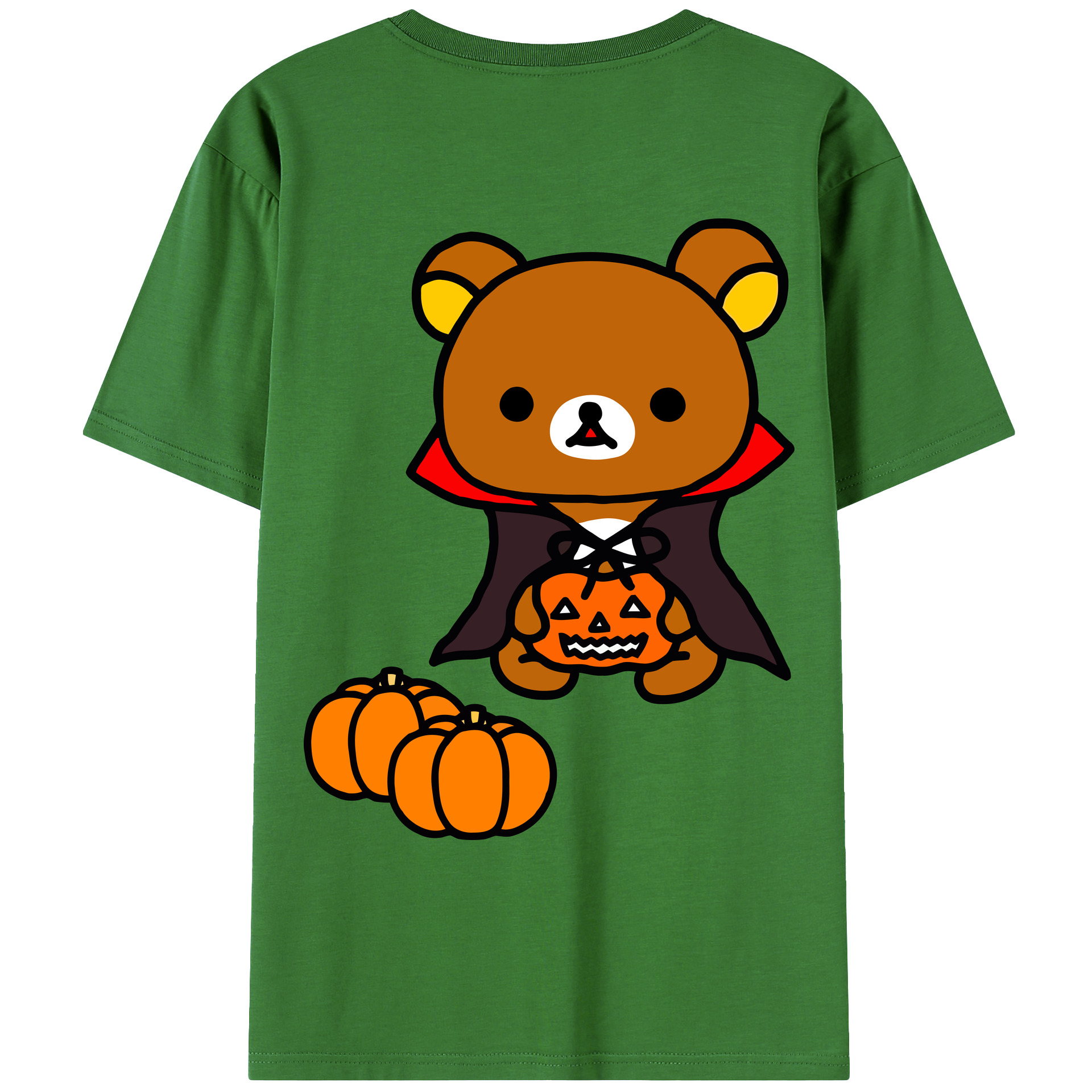 （画像用） リラックマ リラックマ キイロイトリ Rilakkuma Korilakkuma Kiiroitori レディース半袖Tシャツ(バックプリント)